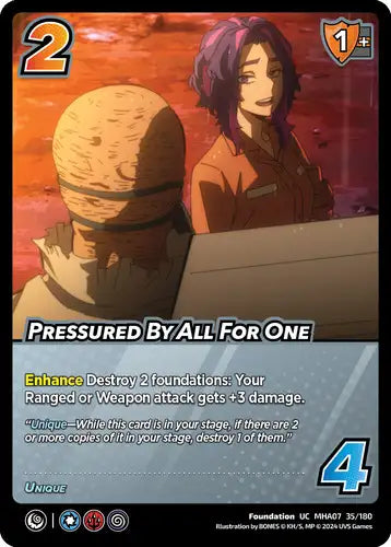 Pressured By All For One (UC MHA07 35/180)