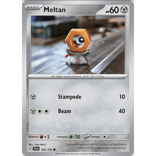 Meltan (SCR 102/142 Common Reverse)