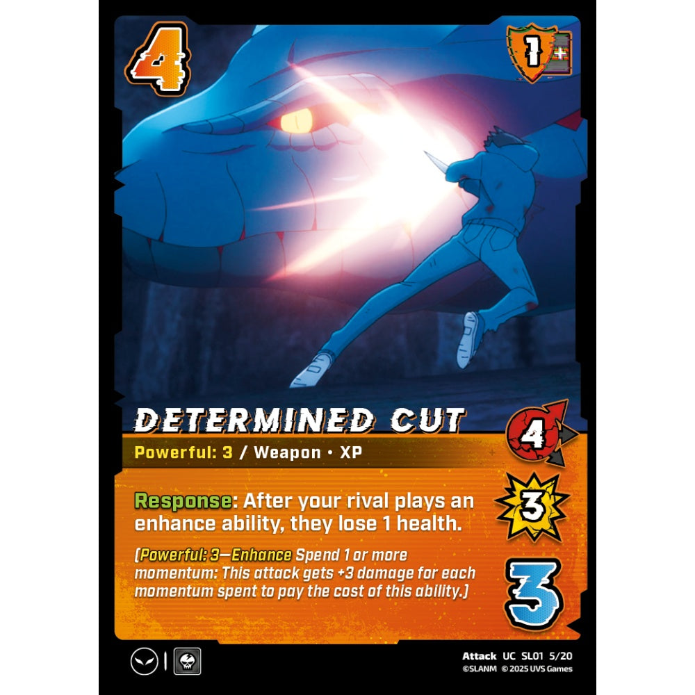 Determined Cut, 5/20, SL01, Universus, Solo Leveling Challenger Deck, Attack, UC