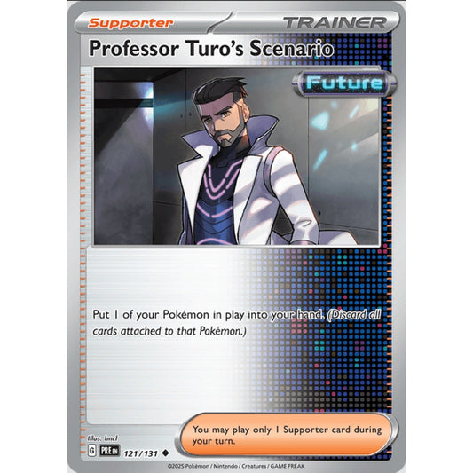 Professor Turo's Scenario, Uncommon, 121/191, Pokemon Card Game, Prismatic Evolutions