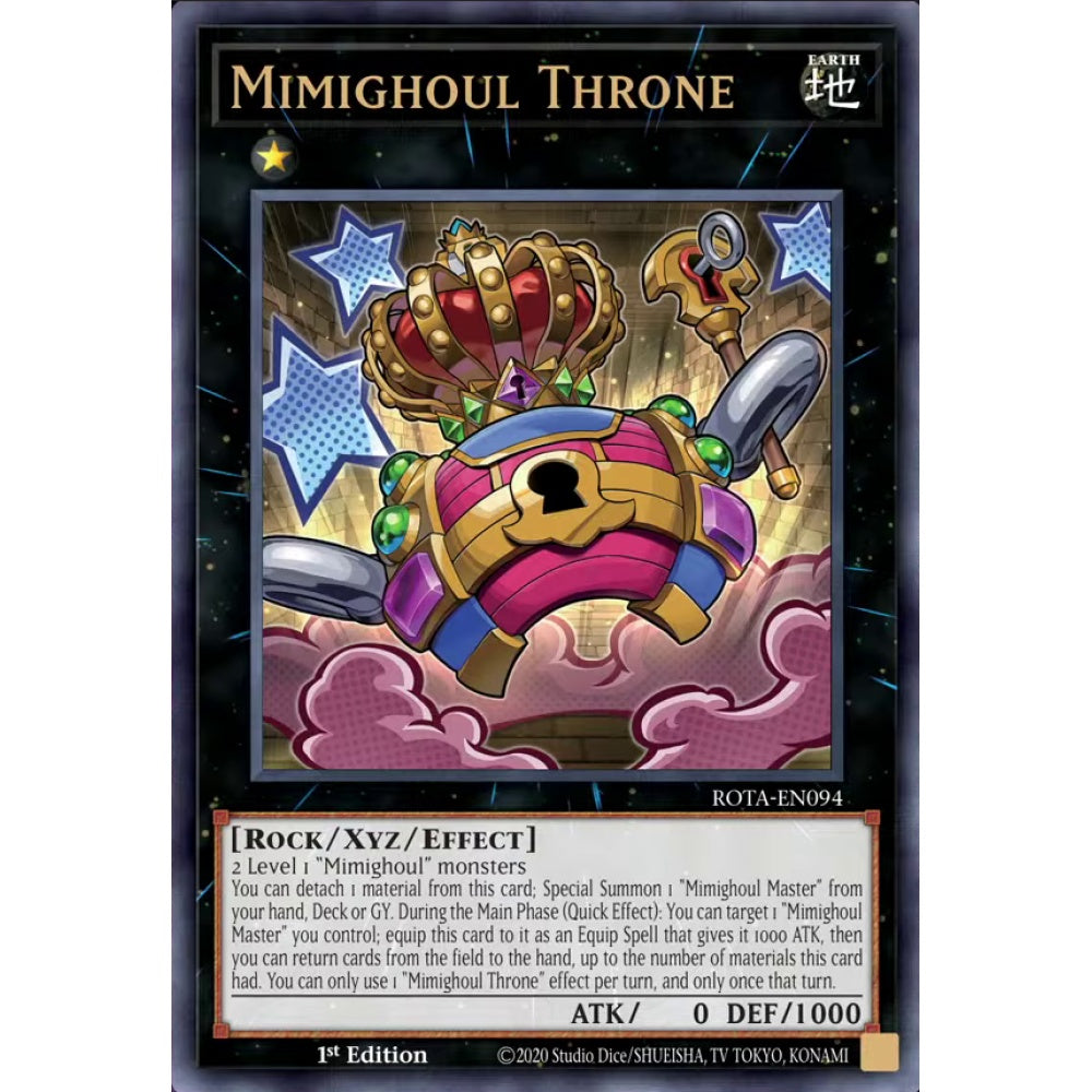 Mimighoul Throne, ROTA-EN094, Ultra, Yu-Gi-Oh, Rage of the Abyss