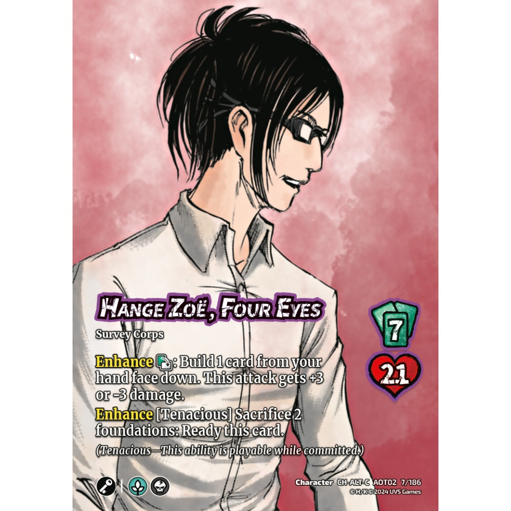 Hange Zoë, Four Eyes, 7/186, AOT02, Universus, Attack on Titan: Origins of Power, Character, CH-C-ALT