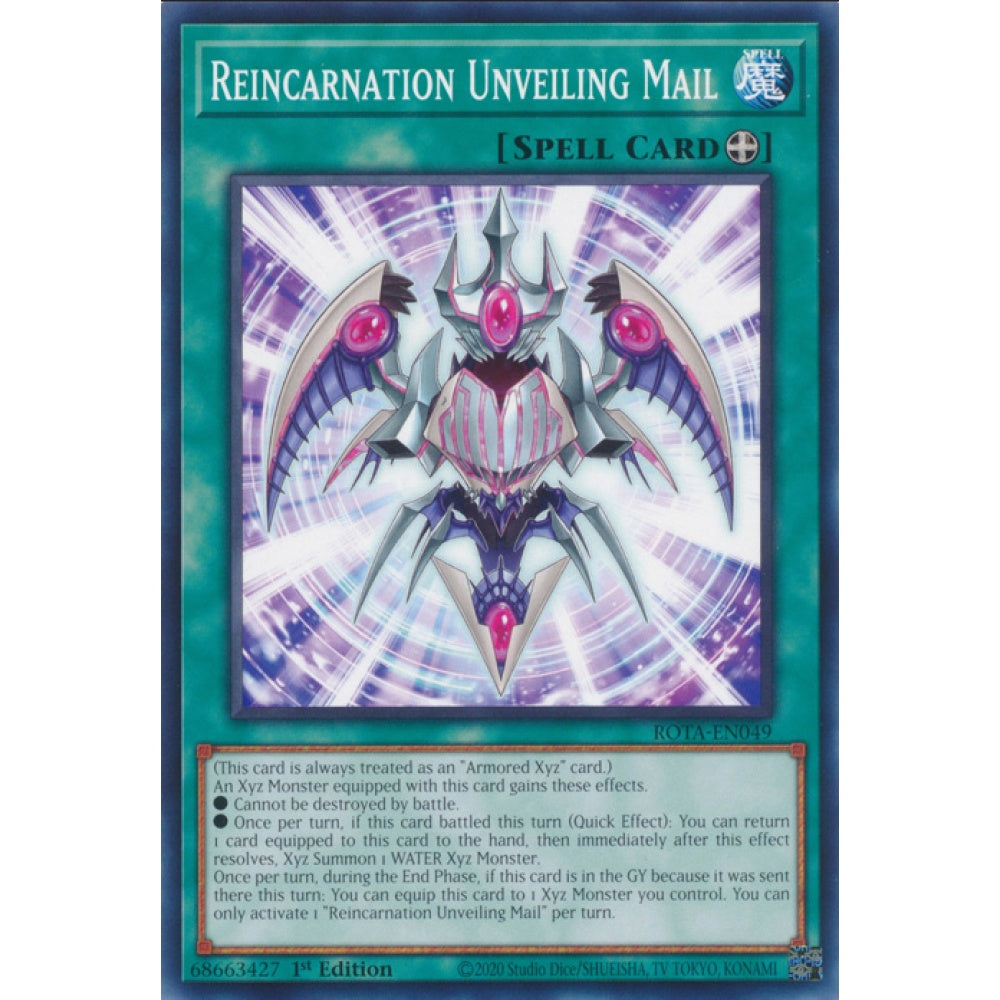 Reincarnation Unveiling Mail, ROTA-EN049, Common, Yu-Gi-Oh, Rage of the Abyss