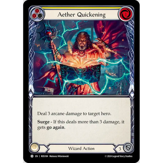 Aether Quickening (Yellow) (ROS184 C Regular)