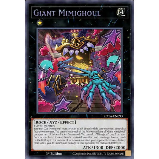 Giant Mimighoul, ROTA-EN093, Secret, Yu-Gi-Oh, Rage of the Abyss