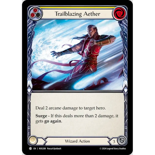 Trailblazing Aether (Yellow) (ROS208 C Regular)