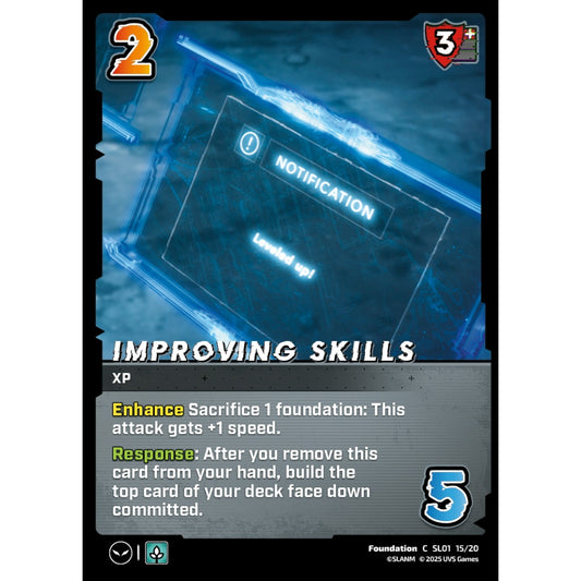 Improving Skills, 15/20, SL01, Universus, Solo Leveling Challenger Deck, Foundation, C