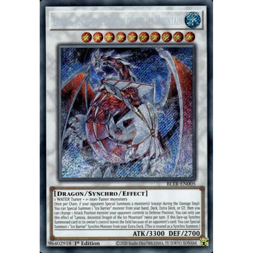 Lancea, Ancestral Dragon of the Ice Mountain (BLTR-EN005 Secret)