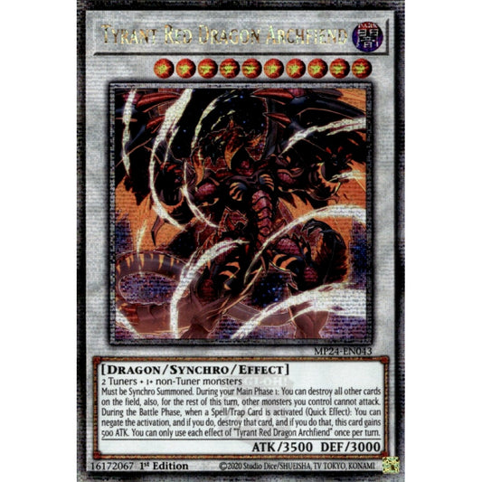 Tyrant Red Dragon Archfiend (MP24-EN043 QCR)