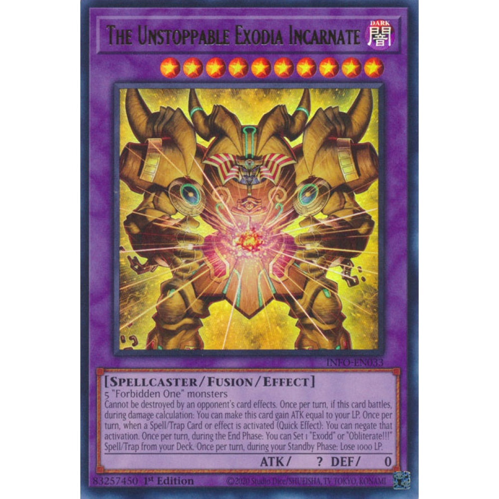 The Unstoppable Exodia Incarnate (INFO-EN033 Ultra)