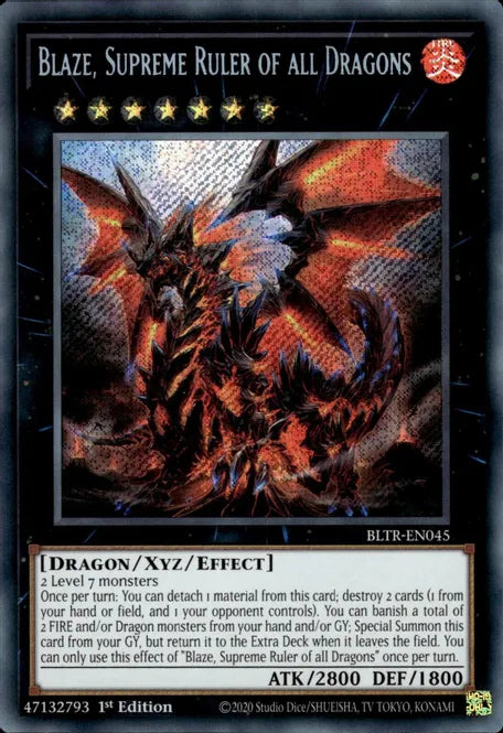 Blaze, Supreme Ruler of all Dragons (BLTR-EN045 Secret)