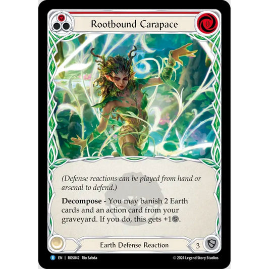 Rootbound Carapace (Red) (ROS042 R Rainbow foil)