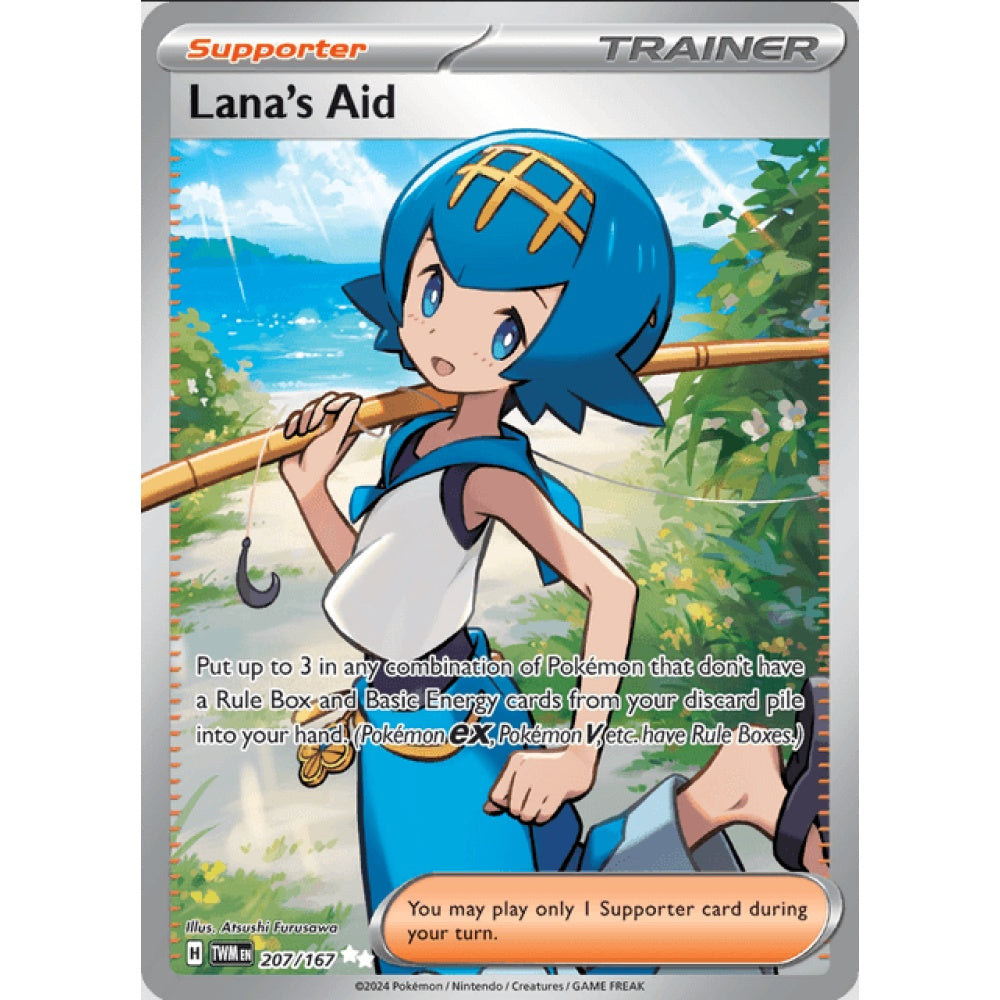 Lana's Aid, Ultra Rare, 207/167, Pokemon Card Game, Twilight Masquerade