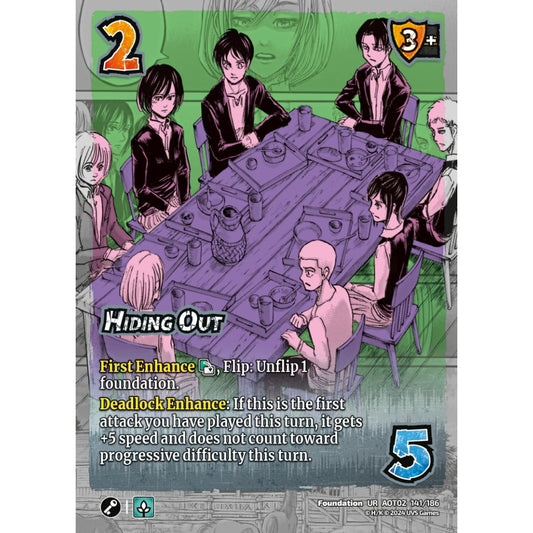 Hiding Out, 141/186, AOT02, Universus, Attack on Titan: Origins of Power, Foundation, UR