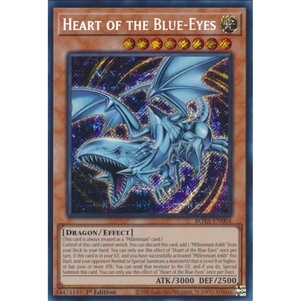 Heart of the Blue-Eyes, ROTA-EN004, Secret, Yu-Gi-Oh, Rage of the Abyss