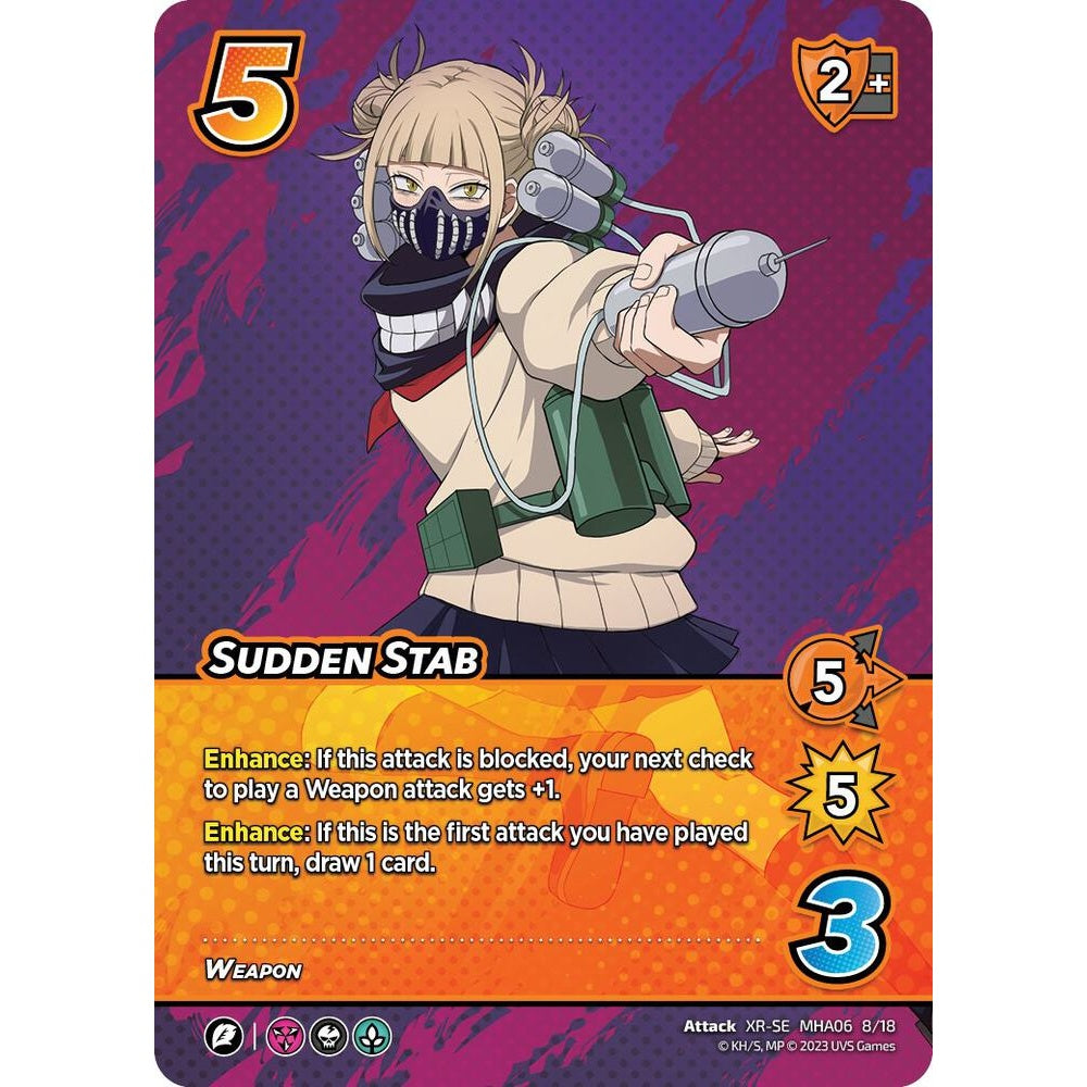 Sudden Stab, 8/18, MHA06, Universus, MHA06 Jet Burn, nan