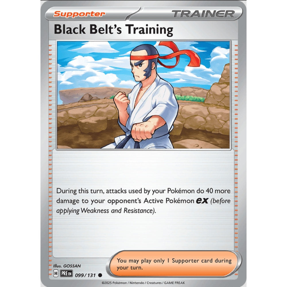 Black Belt's Training, Common, 099/191, Pokemon Card Game, Prismatic Evolutions