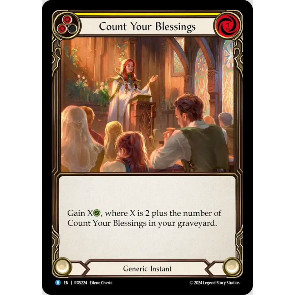 Count Your Blessings (Yellow) (ROS224 R Rainbow foil)