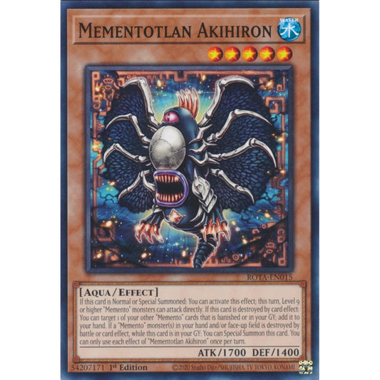 Mementotlan Akihiron, ROTA-EN015, Common, Yu-Gi-Oh, Rage of the Abyss