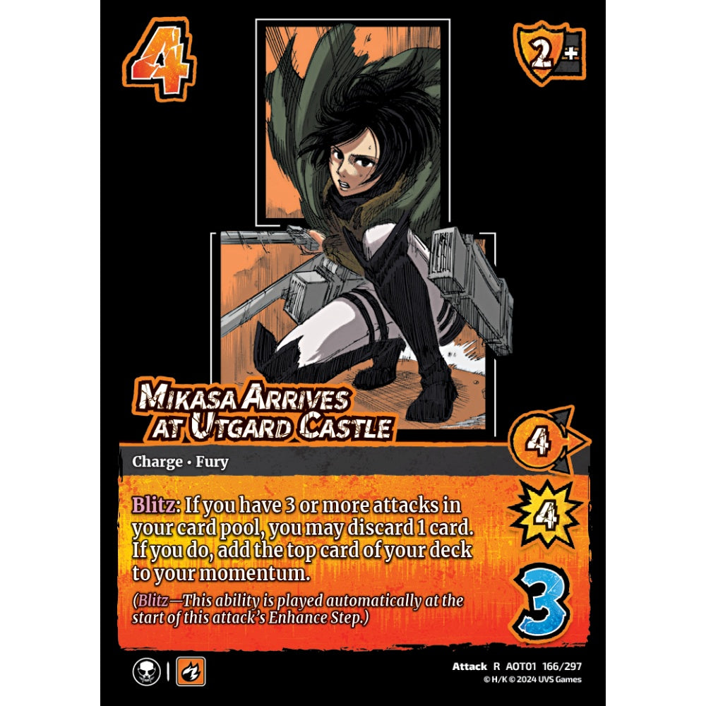 Mikasa Arrives at Utgard Castle (R AOT01 166/297)