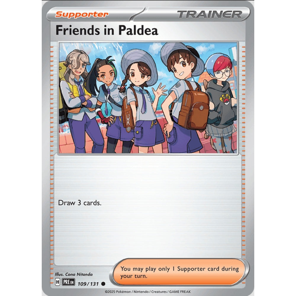 Friends in Paldea, Common, 109/191, Pokemon Card Game, Prismatic Evolutions