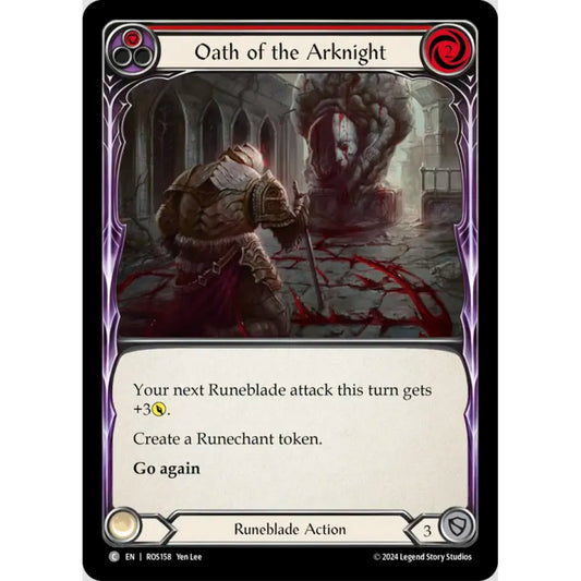 Oath of the Arknight (Red) (ROS158 C Regular)