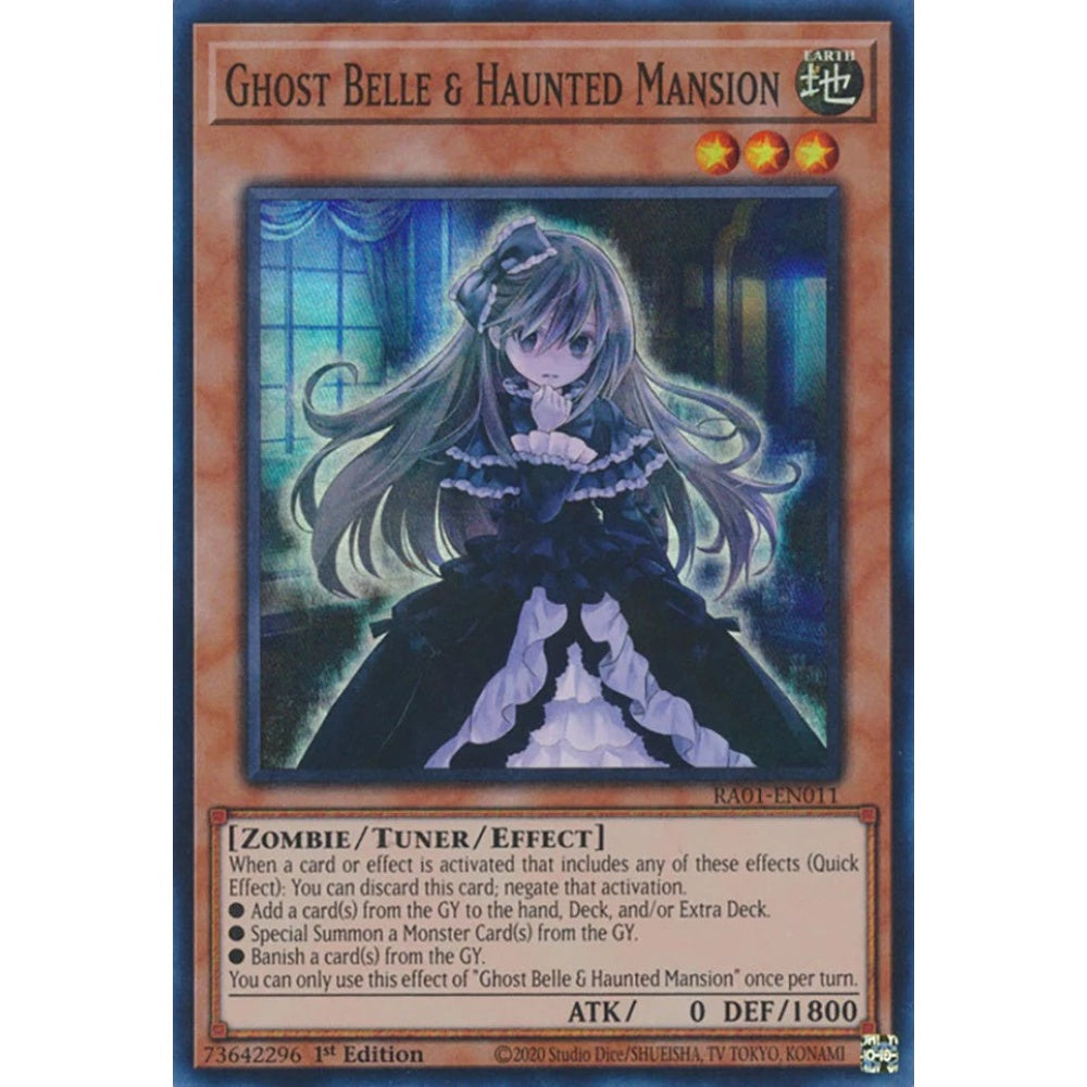 Yu-Gi-Oh! RA01-EN011 Ghost Belle & Haunted Mansion (Super Rare)