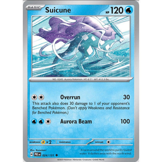 Suicune, Uncommon, 024/191, Pokemon Card Game, Prismatic Evolutions