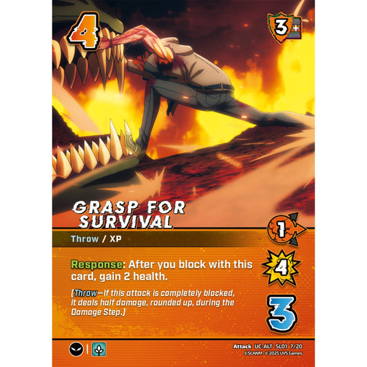 Grasp for Survival, 7/20, SL01, Universus, Solo Leveling Challenger Deck, Attack, UC-ALT