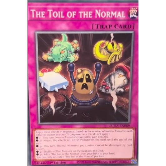 The Toil of the Normal, SUDA-EN089, Common, Yu-Gi-Oh, Supreme Darkness