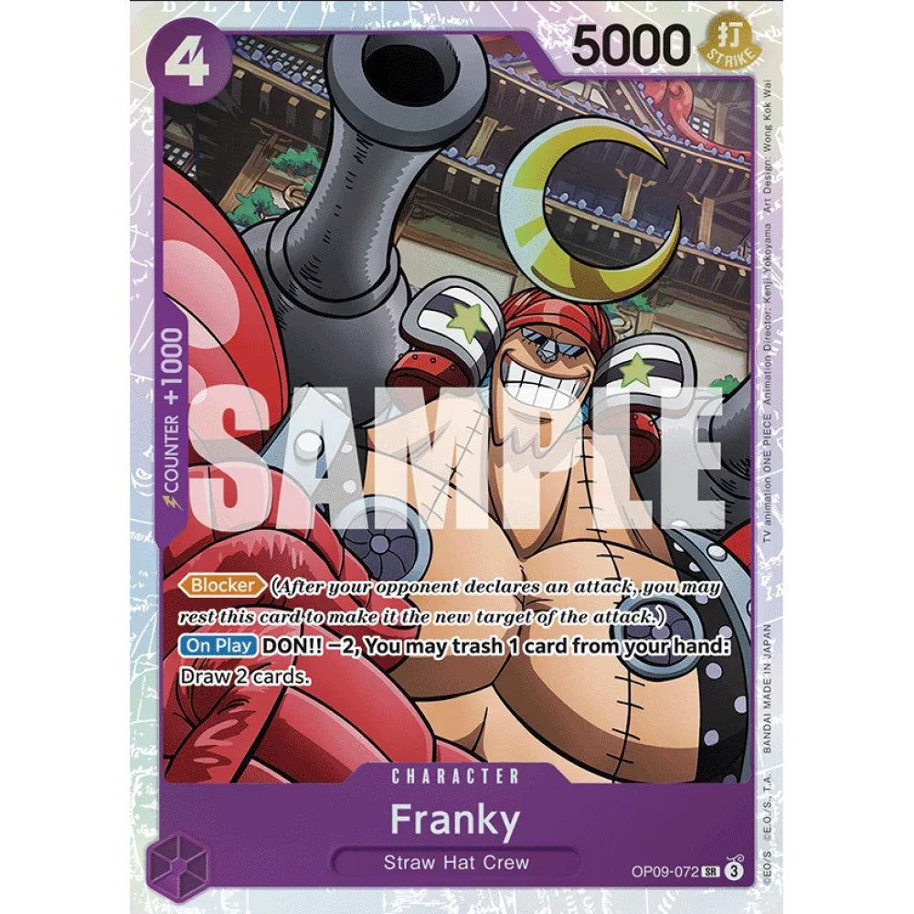 Franky, SR, OP09-072, One Piece Card Game, OP09 Emperors in the New World