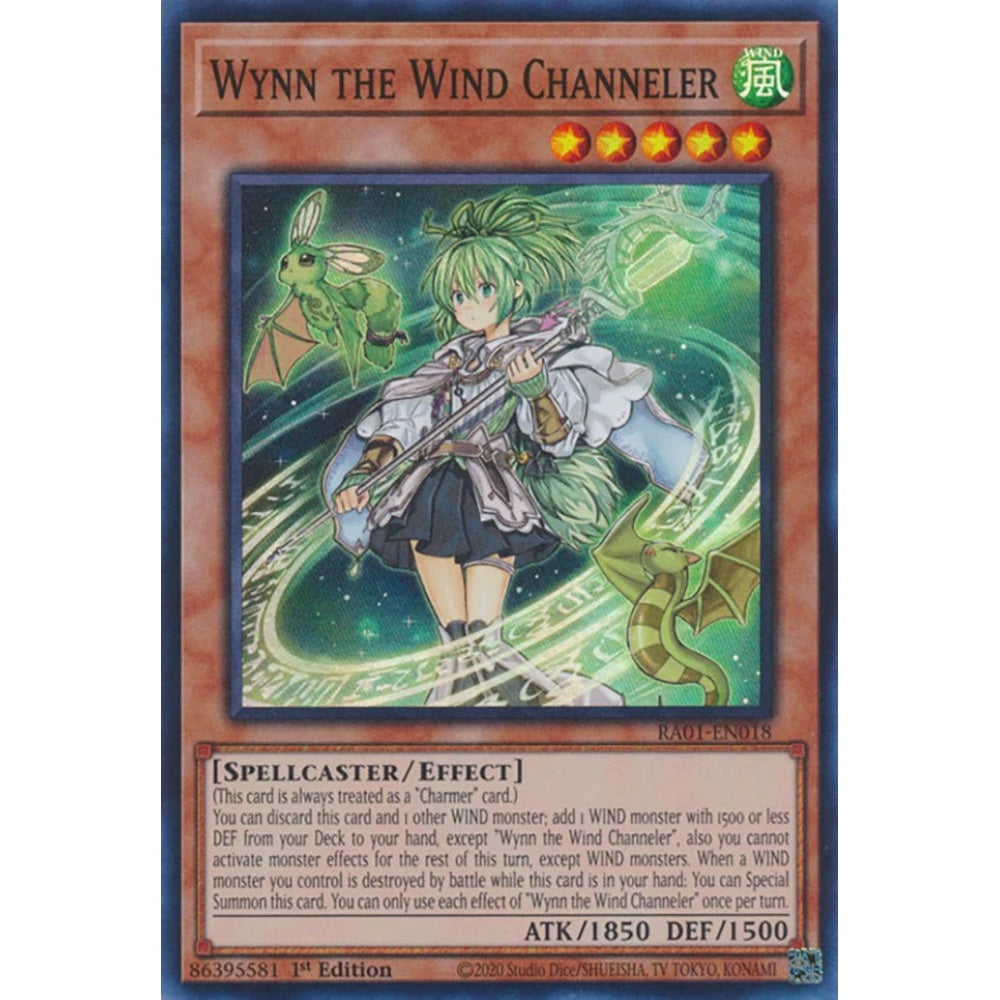 Yu-Gi-Oh! RA01-EN018 Wynn the Wind Channeler (Super Rare)