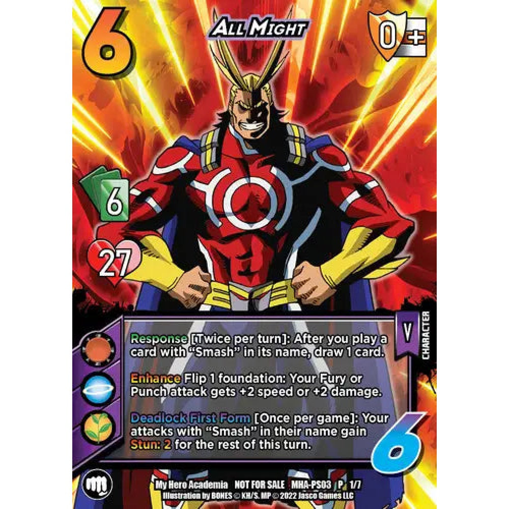 All Might, 1/7, P, UniVersus, Promos