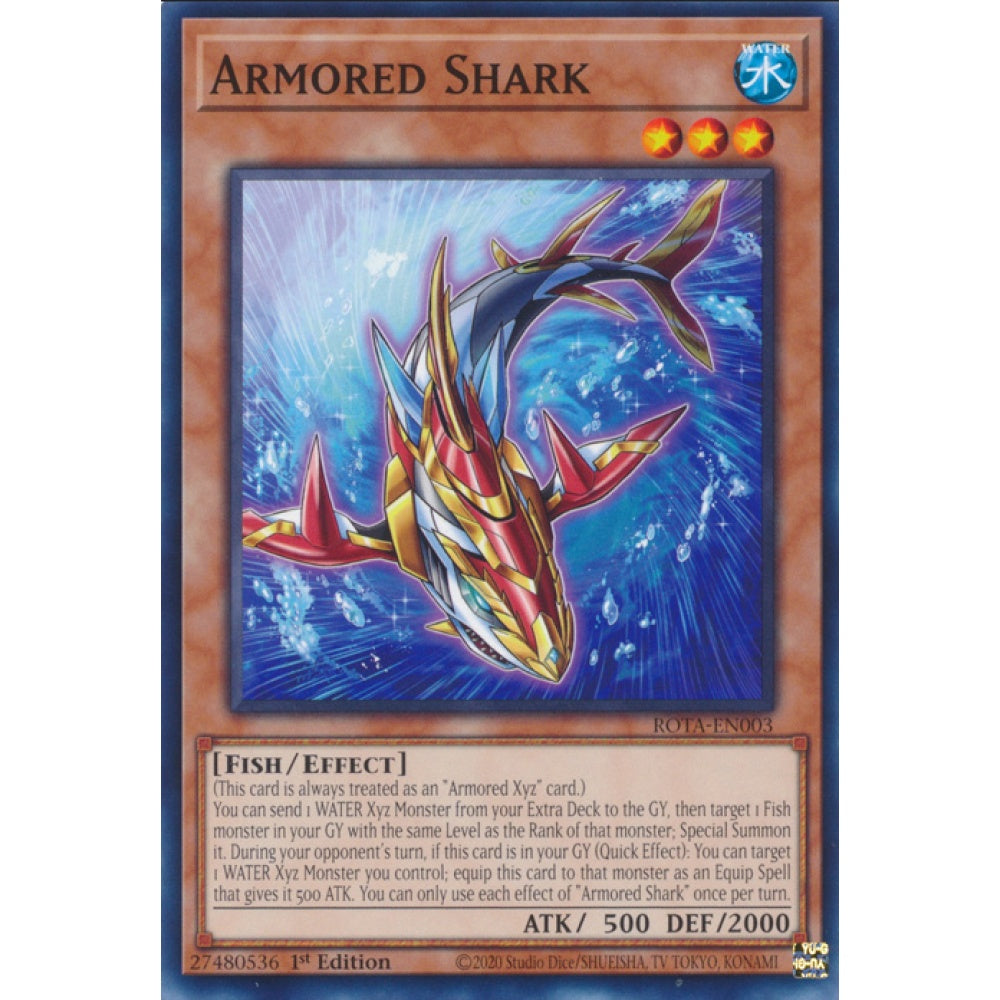 Armored Shark, ROTA-EN003, Common, Yu-Gi-Oh, Rage of the Abyss