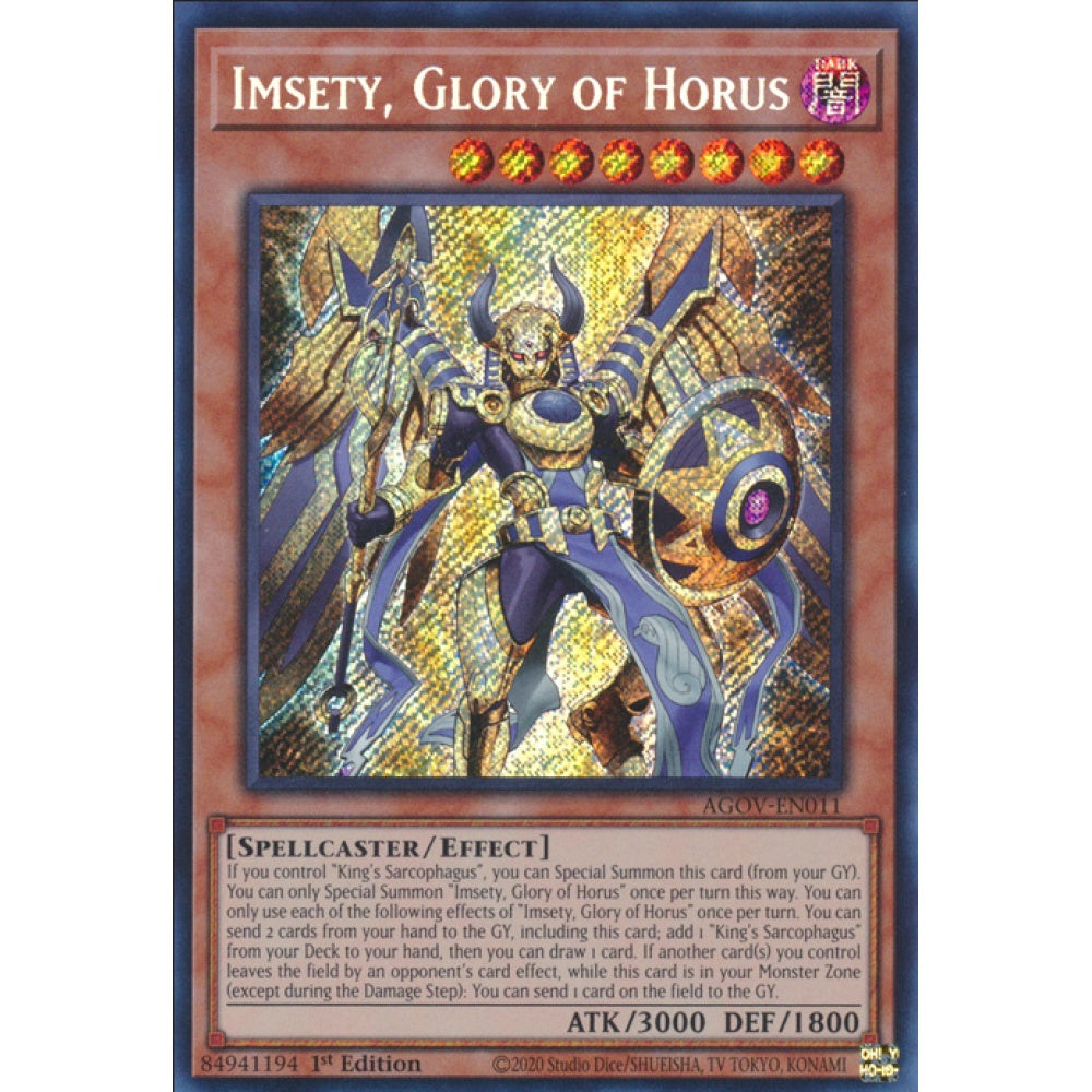 Imsety, Glory of Horus (AGOV-EN011 Secret)