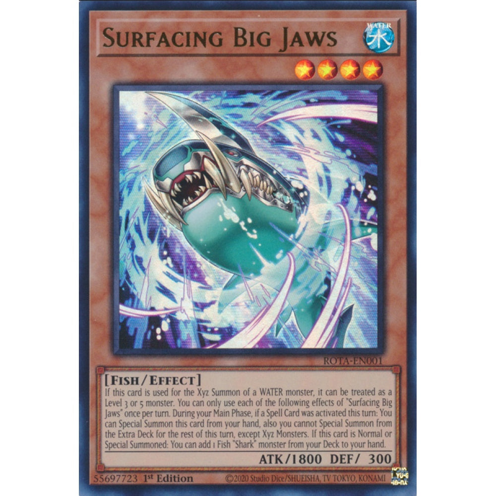 Surfacing Big Jaws, ROTA-EN001, Ultra, Yu-Gi-Oh, Rage of the Abyss