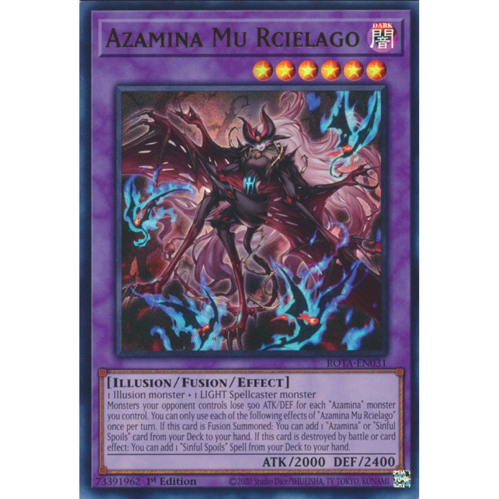 Azamina Mu Rcielago, ROTA-EN031, Ultra, Yu-Gi-Oh, Rage of the Abyss