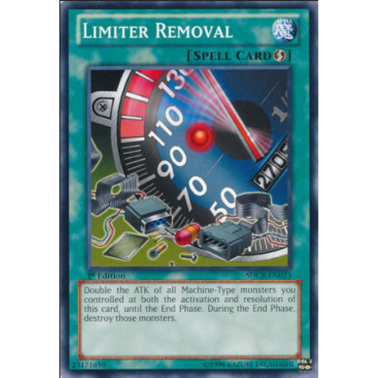 Yu-Gi-Oh! SDCR-EN023 Limiter Removal (Common)