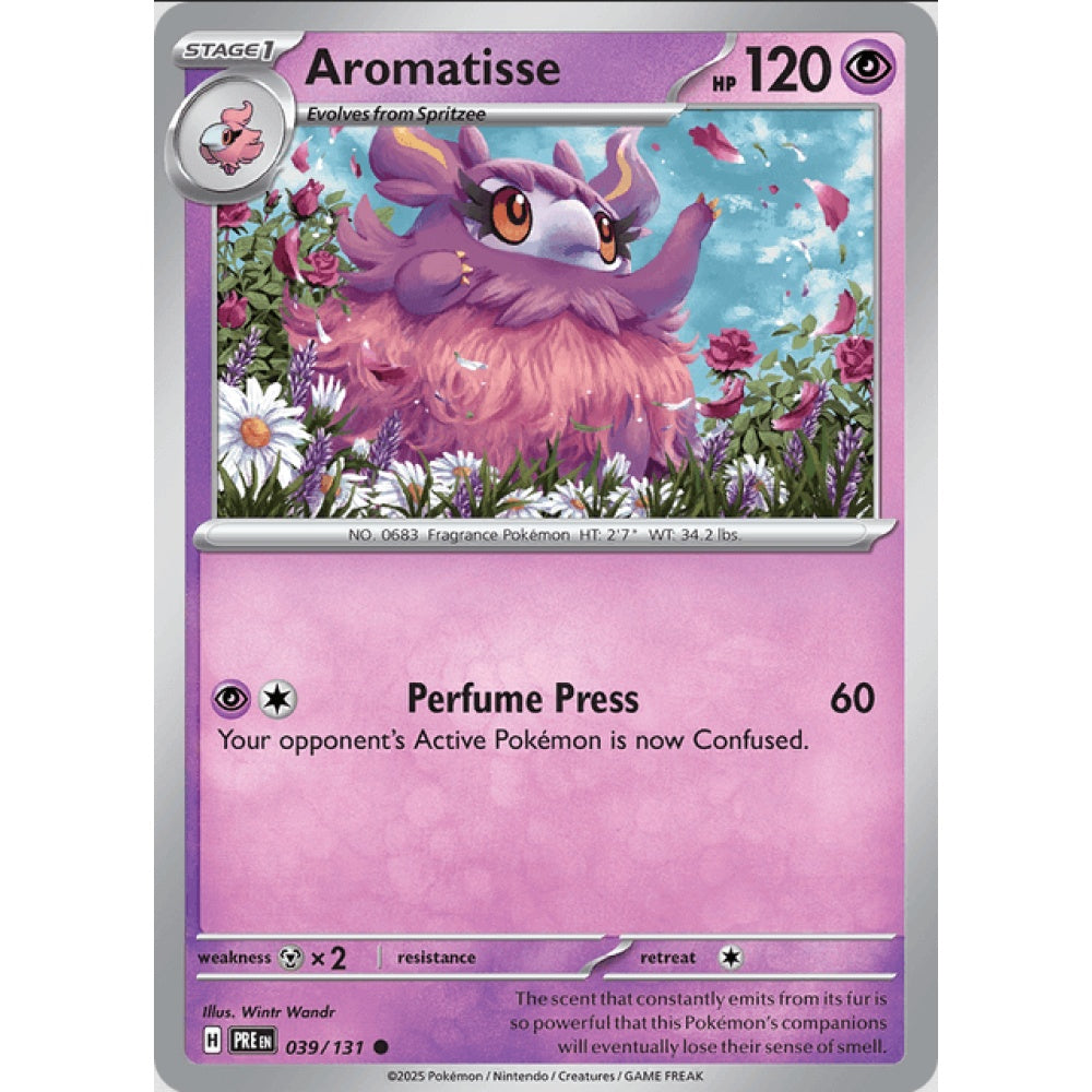 Aromatisse, Common, 039/191, Pokemon Card Game, Prismatic Evolutions