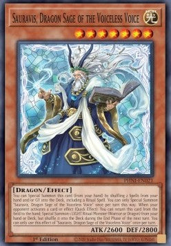 Yu-Gi-Oh! PHNI-EN021 Sauravis, Dragon Sage of the Voiceless Voice