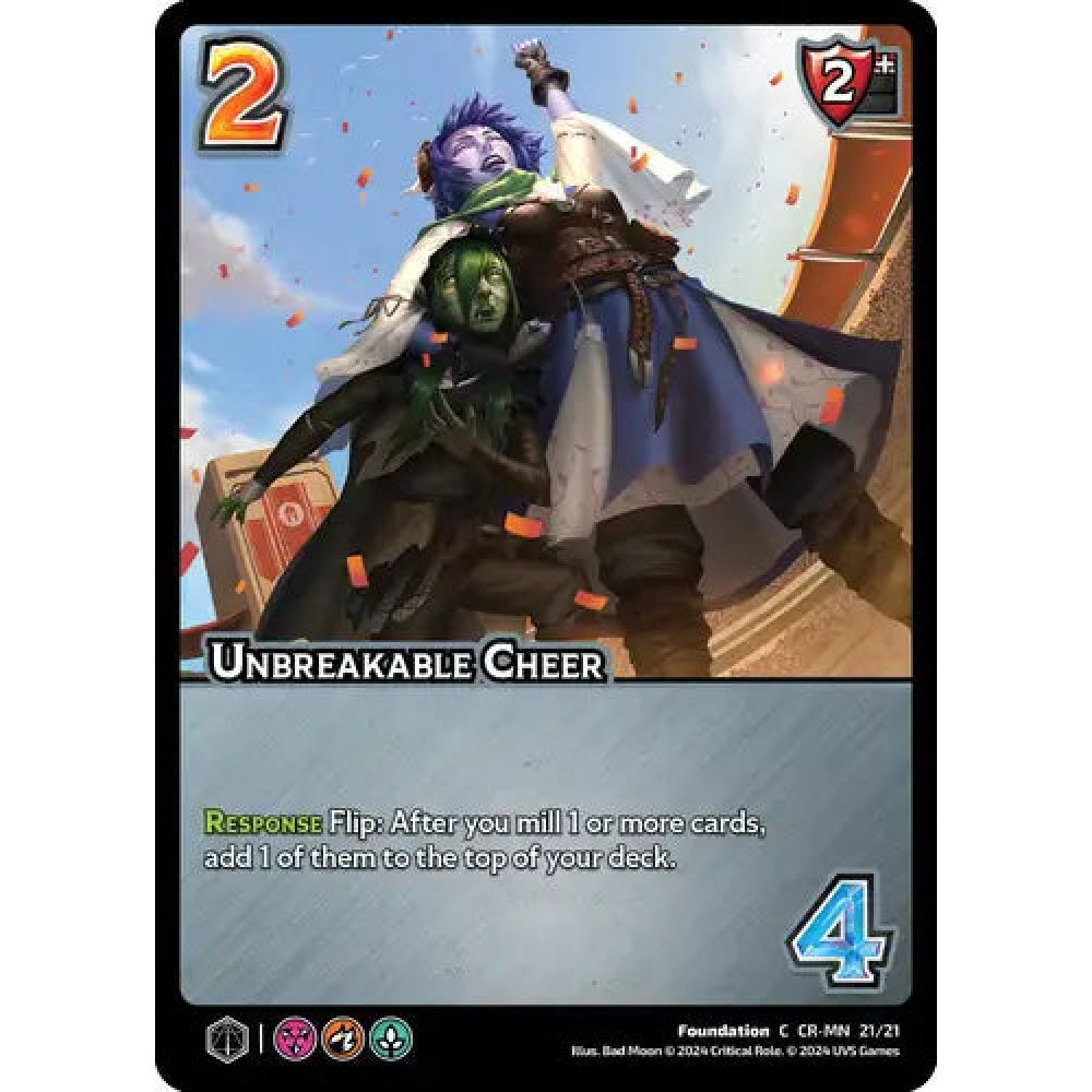 Unbreakable Cheer (C CR-MN 21/21)