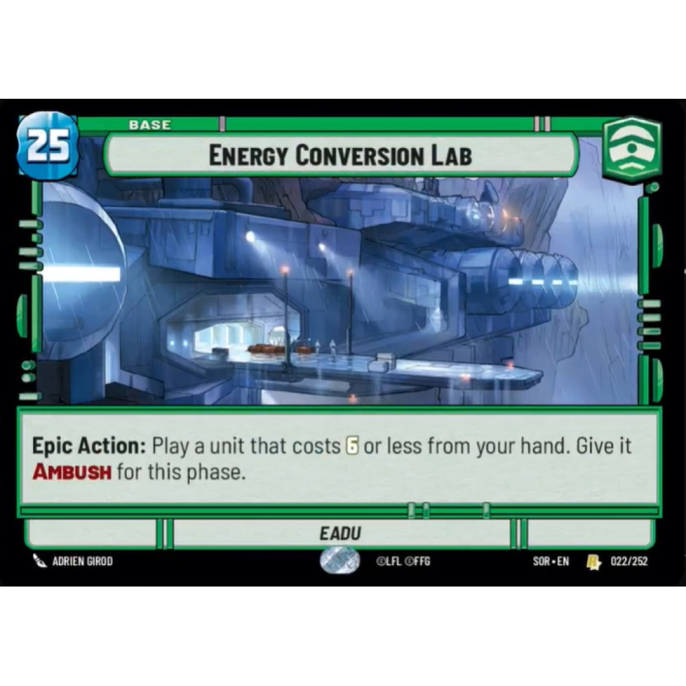 Energy Conversion Lab (R SOR 22)