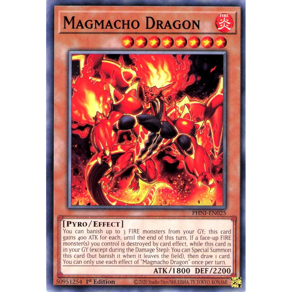 Yu-Gi-Oh! PHNI-EN025 Magmacho Dragon