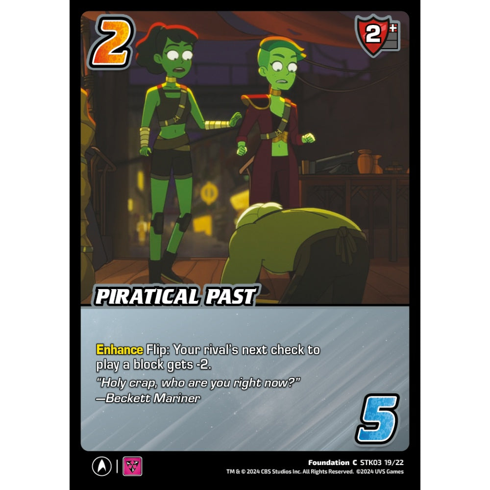 Piratical Past, 19/22, STK03, Universus, Star Trek Lower Decks Challenger Decks, Foundation, C