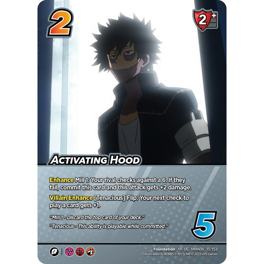 Activating Hood, 15/153, MHA06, Universus, MHA06 Jet Burn, nan