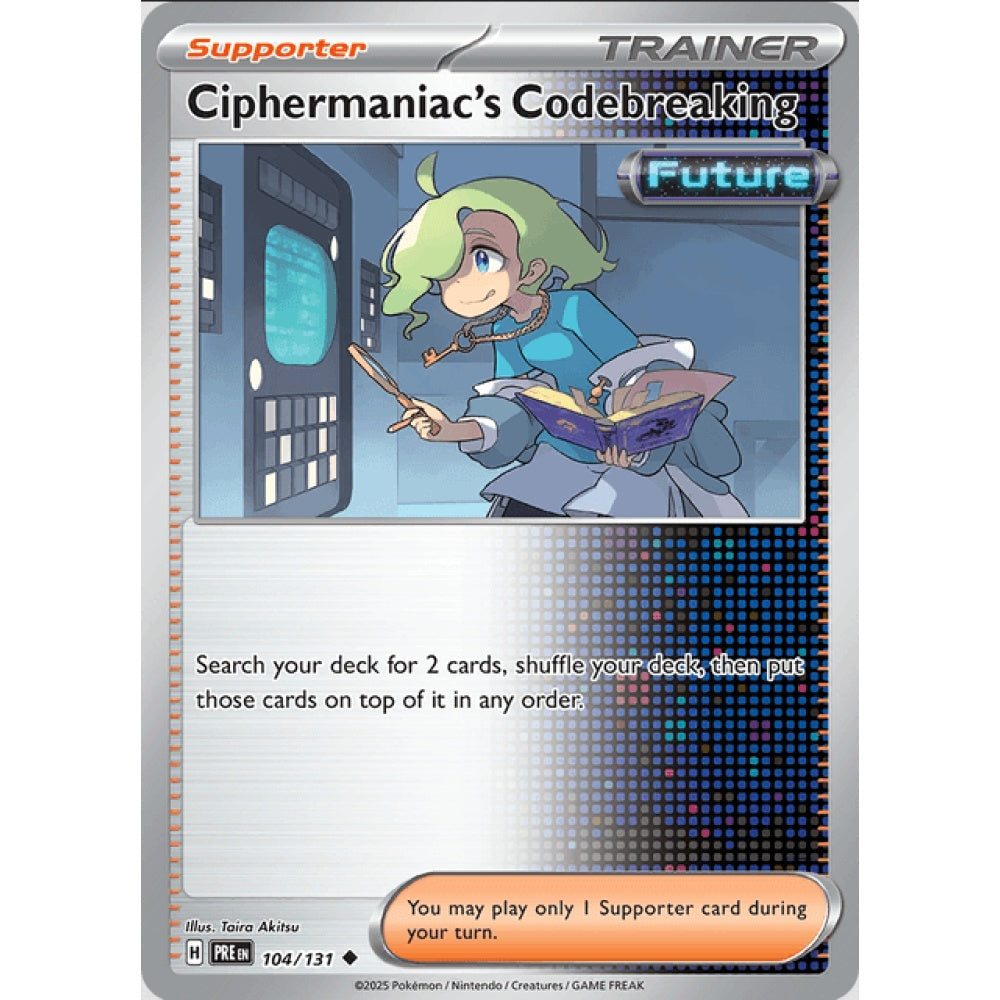 Ciphermaniac's Codebreaking, Uncommon, 104/191, Pokemon Card Game, Prismatic Evolutions