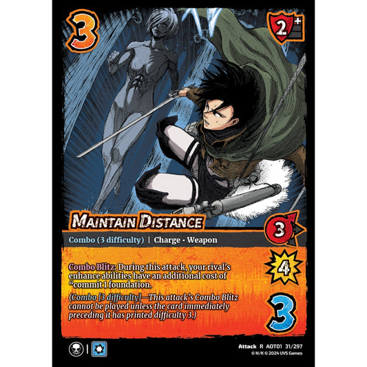 Maintain Distance (R AOT01 31/297)