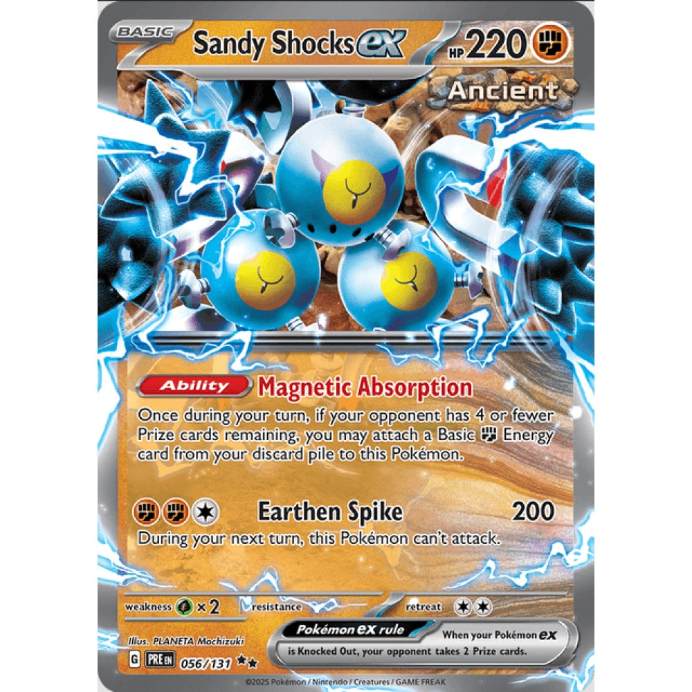 Sandy Shocks ex, Double Rare, 056/191, Pokemon Card Game, Prismatic Evolutions