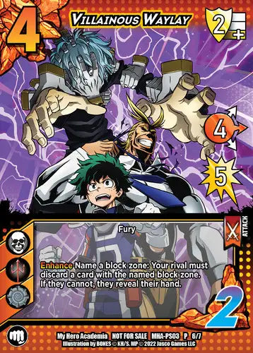 Villainous Waylay (MHA03-PS03 6/7) (Foil)