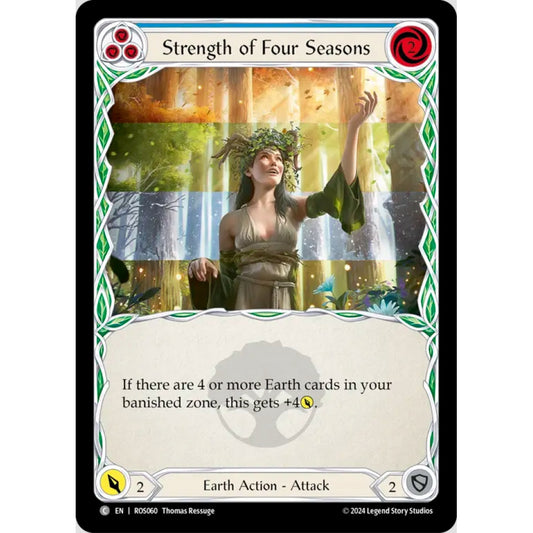 Strength of Four Seasons (Blue) (ROS060 C Rainbow foil)